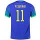 Men's Authentic P.Coutinho #11 Brazil Away Soccer Jersey Shirt 2022 Nike - Pro Jersey Shop