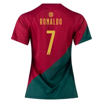 Women's RONALDO #7 Portugal Home Soccer Jersey Shirt 2022 - Pro Jersey Shop