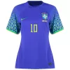 Women's NEYMAR JR #10 Brazil Away Soccer Jersey Shirt 2022 - Fan Version - Pro Jersey Shop