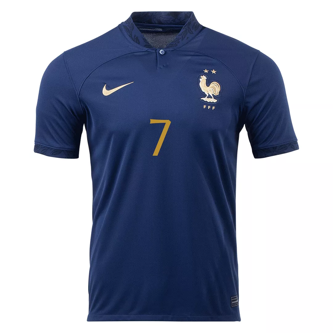 etiquette salami Feest Men's Replica GRIEZMANN #7 France Home Soccer Jersey Shirt 2022 Nike -  World Cup 2022 | Pro Jersey Shop
