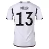 Men's Authentic MÜLLER #13 Germany Home Soccer Jersey Shirt 2022 World Cup 2022 - Pro Jersey Shop