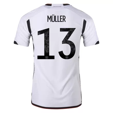 Men's Authentic MÜLLER #13 Germany Home Soccer Jersey Shirt 2022 World Cup 2022 - Pro Jersey Shop