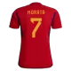 Men's Replica MORATA #7 Spain Home Soccer Jersey Shirt 2022 Adidas - World Cup 2022 - Pro Jersey Shop
