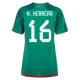 Women's Replica H.HERRERA #16 Mexico Home Soccer Jersey Shirt 2022 - Pro Jersey Shop