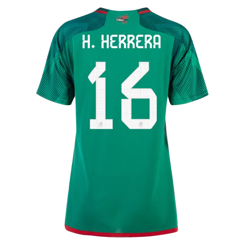 Women's H.HERRERA #16 Mexico Home Soccer Jersey Shirt 2022 - Pro Jersey Shop