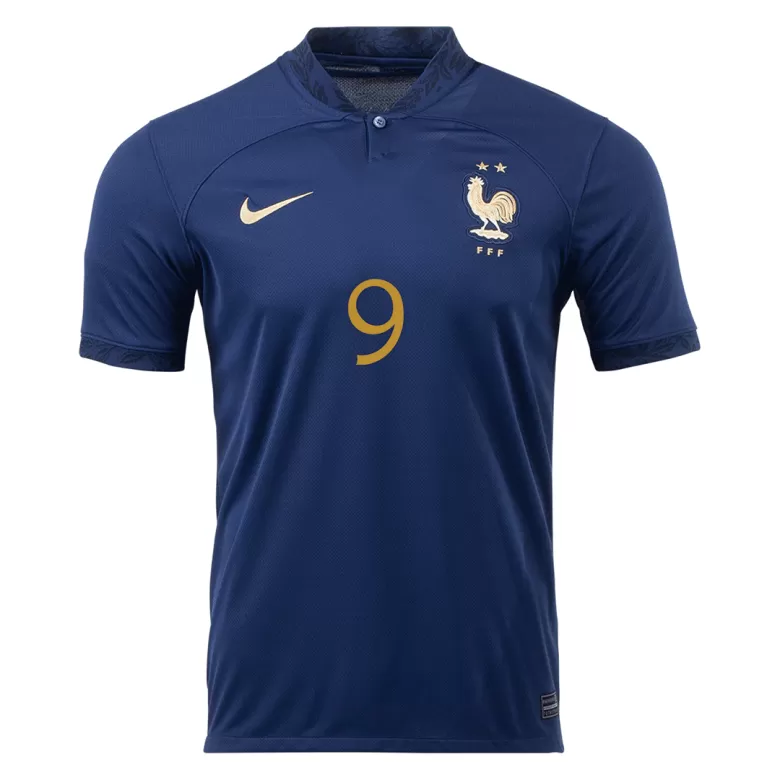 Men's GIROUD #9 France Home Soccer Jersey Shirt 2022 - World Cup 2022 - Fan Version - Pro Jersey Shop