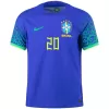 Men's Authentic VINI JR #20 Brazil Away Soccer Jersey Shirt 2022 - Pro Jersey Shop