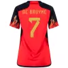 Women's DE BRUYNE #7 Belgium Home Soccer Jersey Shirt 2022 - Fan Version - Pro Jersey Shop