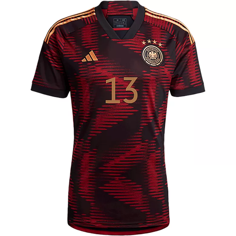 Men's MÜLLER #13 Germany Away Soccer Jersey Shirt 2022 - World Cup 2022 - Fan Version - Pro Jersey Shop