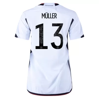 Women's MÜLLER #13 Germany Home Soccer Jersey Shirt 2022 - Fan Version - Pro Jersey Shop