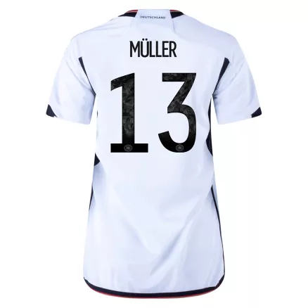 Women's MÜLLER #13 Germany Home Soccer Jersey Shirt 2022 - Fan Version - Pro Jersey Shop