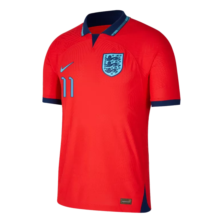 Men's Authentic RASHFORD #11 England Away Soccer Jersey Shirt 2022 World Cup 2022 - Pro Jersey Shop