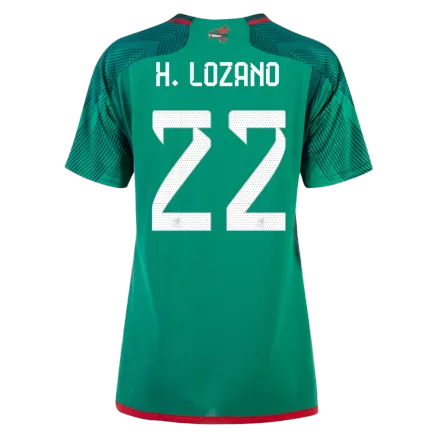 Women's H.LOZANO #22 Mexico Home Soccer Jersey Shirt 2022 - Fan Version - Pro Jersey Shop