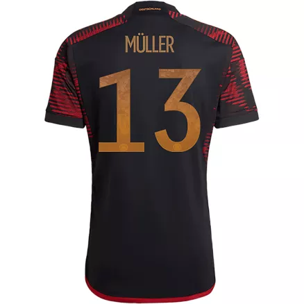 Men's MÜLLER #13 Germany Away Soccer Jersey Shirt 2022 - World Cup 2022 - Fan Version - Pro Jersey Shop