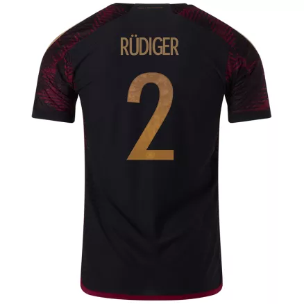 Men's Authentic RÜDIGER #2 Germany Away Soccer Jersey Shirt 2022 World Cup 2022 - Pro Jersey Shop