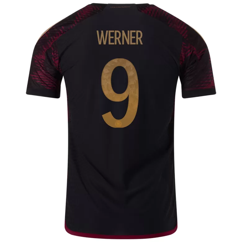 Men's Authentic WERNER #9 Germany Away Soccer Jersey Shirt 2022 World Cup 2022 - Pro Jersey Shop