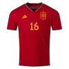 Men's Authentic RODRI #16 Spain Home Soccer Jersey Shirt 2022 World Cup 2022 - Pro Jersey Shop