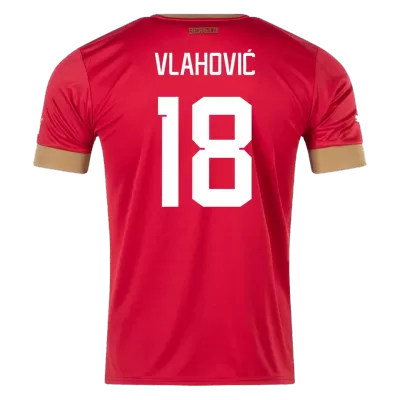 Men's VLAHOVIĆ #18 Serbia Home Soccer Jersey Shirt 2022 - World Cup 2022 - Fan Version - Pro Jersey Shop