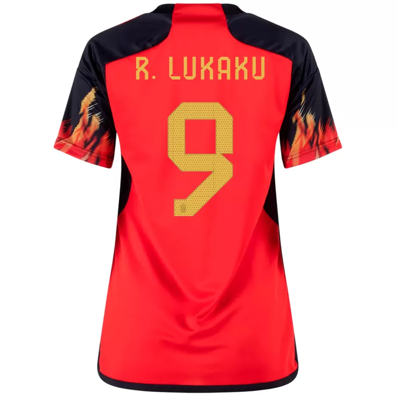Women's R.LUKAKU #9 Belgium Home Soccer Jersey Shirt 2022 - Fan Version - Pro Jersey Shop
