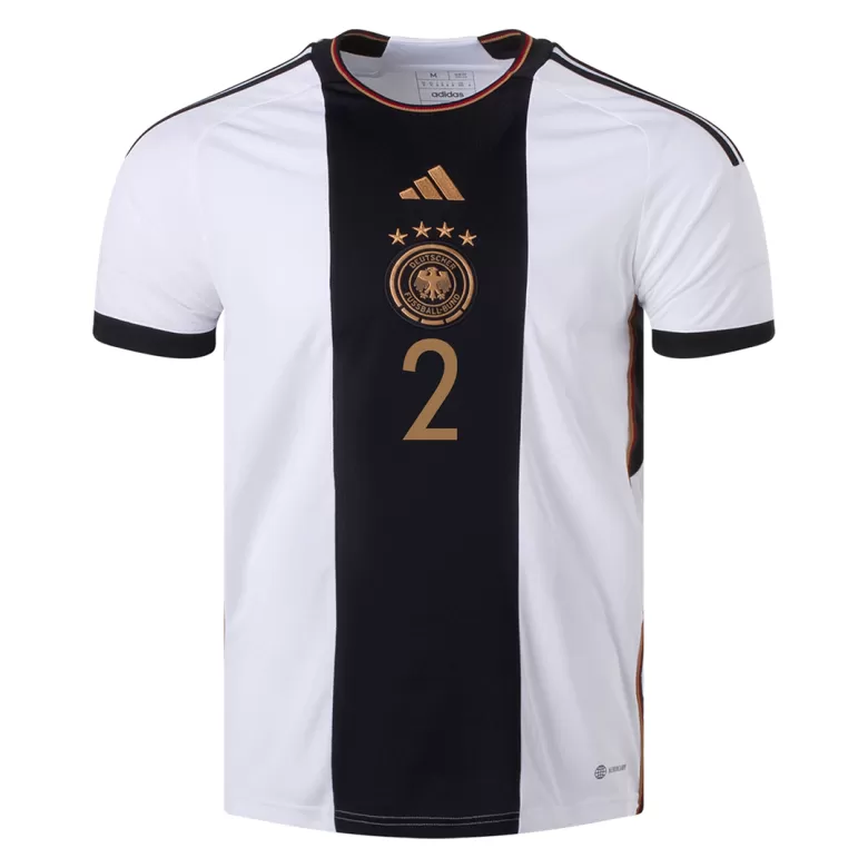 Men's RÜDIGER #2 Germany Home Soccer Jersey Shirt 2022 - World Cup 2022 - Fan Version - Pro Jersey Shop