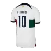 Men's BERNARDO #10 Portugal Away Soccer Jersey Shirt 2022 - World Cup 2022 - Fan Version - Pro Jersey Shop