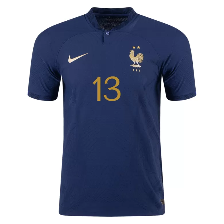 Men's Authentic KANTE #13 France Home Soccer Jersey Shirt 2022 World Cup 2022 - Pro Jersey Shop