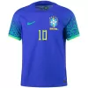 Men's Authentic NEYMAR JR #10 Brazil Away Soccer Jersey Shirt 2022 - Pro Jersey Shop