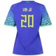 Women's Replica VINI JR #20 Brazil Away Soccer Jersey Shirt 2022 - Pro Jersey Shop