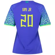 Women's Replica VINI JR #20 Brazil Away Soccer Jersey Shirt 2022 Nike - Pro Jersey Shop