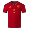 Men's Authentic SERGIO #5 Spain Home Soccer Jersey Shirt 2022 World Cup 2022 - Pro Jersey Shop