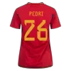 Women's PEDRI #26 Spain Home Soccer Jersey Shirt 2022 - Fan Version - Pro Jersey Shop