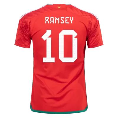 Men's RAMSEY #10 Wales Home Soccer Jersey Shirt 2022 - World Cup 2022 - Fan Version - Pro Jersey Shop