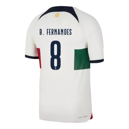 Men's Authentic B.FERNANDES #8 Portugal Away Soccer Jersey Shirt 2022 World Cup 2022 - Pro Jersey Shop