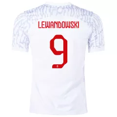 Men's Replica LEWANDOWSKI #9 Poland Home Soccer Jersey Shirt 2022 Nike - World Cup 2022 - Pro Jersey Shop