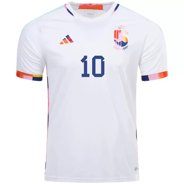 Men's E. HAZARD #10 Belgium Away Soccer Jersey Shirt 2022 - World Cup 2022 - Fan Version - Pro Jersey Shop