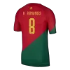 Men's Authentic B.FERNANDES #8 Portugal Home Soccer Jersey Shirt 2022 World Cup 2022 - Pro Jersey Shop