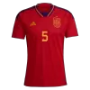 Men's SERGIO #5 Spain Home Soccer Jersey Shirt 2022 - World Cup 2022 - Fan Version - Pro Jersey Shop