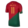 Men's Authentic JOÃO FÉLIX #11 Portugal Home Soccer Jersey Shirt 2022 World Cup 2022 - Pro Jersey Shop