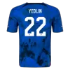 Men's Authentic YEDLIN #22 USA Away Soccer Jersey Shirt 2022 World Cup 2022 - Pro Jersey Shop