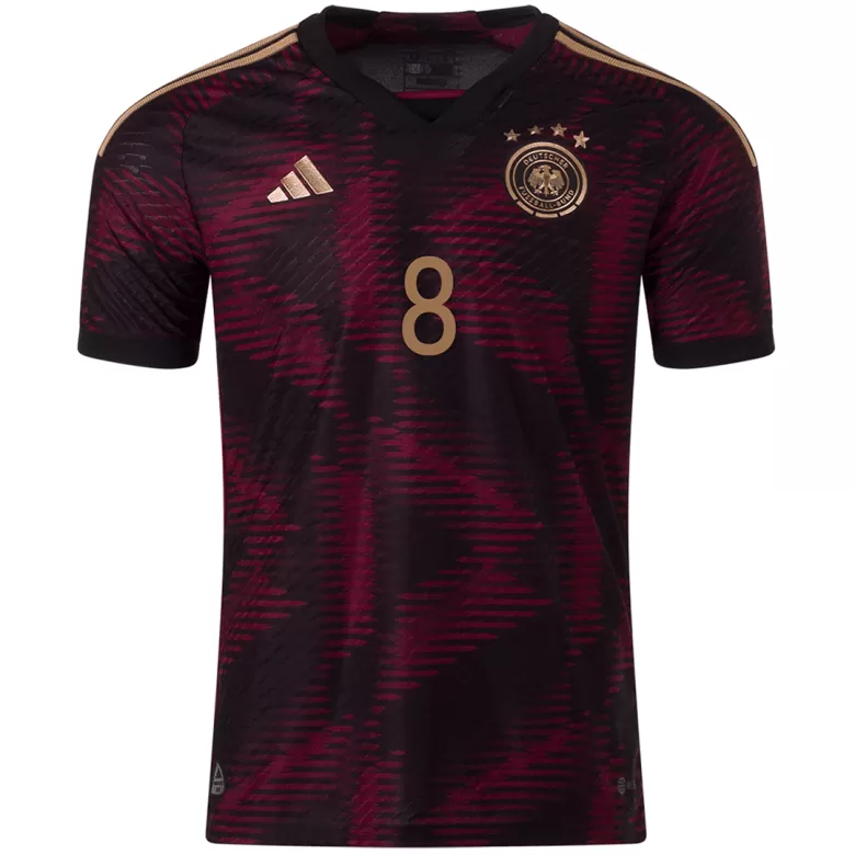 Men's Authentic GORETZKA #8 Germany Away Soccer Jersey Shirt 2022 World Cup 2022 - Pro Jersey Shop