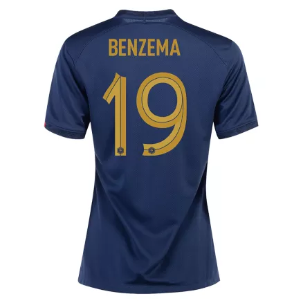 Women's BENZEMA #19 France Home Soccer Jersey Shirt 2022 - Pro Jersey Shop