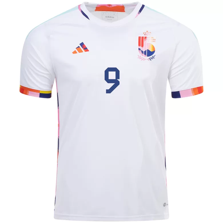 Men's R.LUKAKU #9 Belgium Away Soccer Jersey Shirt 2022 - World Cup 2022 - Fan Version - Pro Jersey Shop
