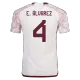 Men's Authentic E.ÁLVAREZ #4 Mexico Away Soccer Jersey Shirt 2022 World Cup 2022 - Pro Jersey Shop