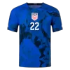 Men's Authentic YEDLIN #22 USA Away Soccer Jersey Shirt 2022 World Cup 2022 - Pro Jersey Shop