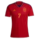 Men's Replica MORATA #7 Spain Home Soccer Jersey Shirt 2022 Adidas - World Cup 2022 - Pro Jersey Shop