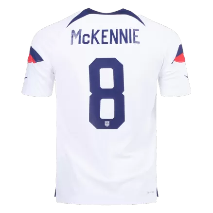Men's Authentic McKENNIE #8 USA Home Soccer Jersey Shirt 2022 World Cup 2022 - Pro Jersey Shop