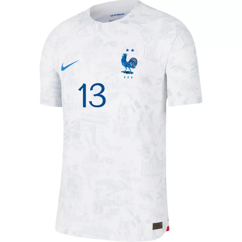 Men's Authentic KANTE #13 France Away Soccer Jersey Shirt 2022 World Cup 2022 - Pro Jersey Shop