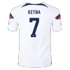 Men's Authentic REYNA #7 USA Home Soccer Jersey Shirt 2022 World Cup 2022 - Pro Jersey Shop