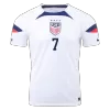 Men's HEATH #7 USA Home Soccer Jersey Shirt 2022 - World Cup 2022 - Fan Version - Pro Jersey Shop