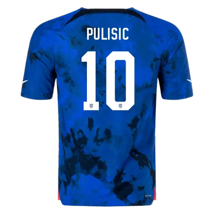 Men's Authentic PULISIC #10 USA Away Soccer Jersey Shirt 2022 World Cup 2022 - Pro Jersey Shop